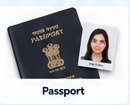 Person holding a printed sheet of ID photos